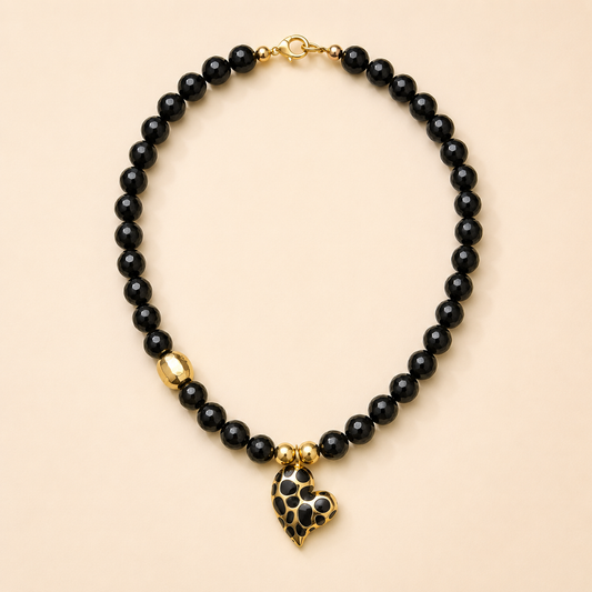 Collar Ónix Corazón